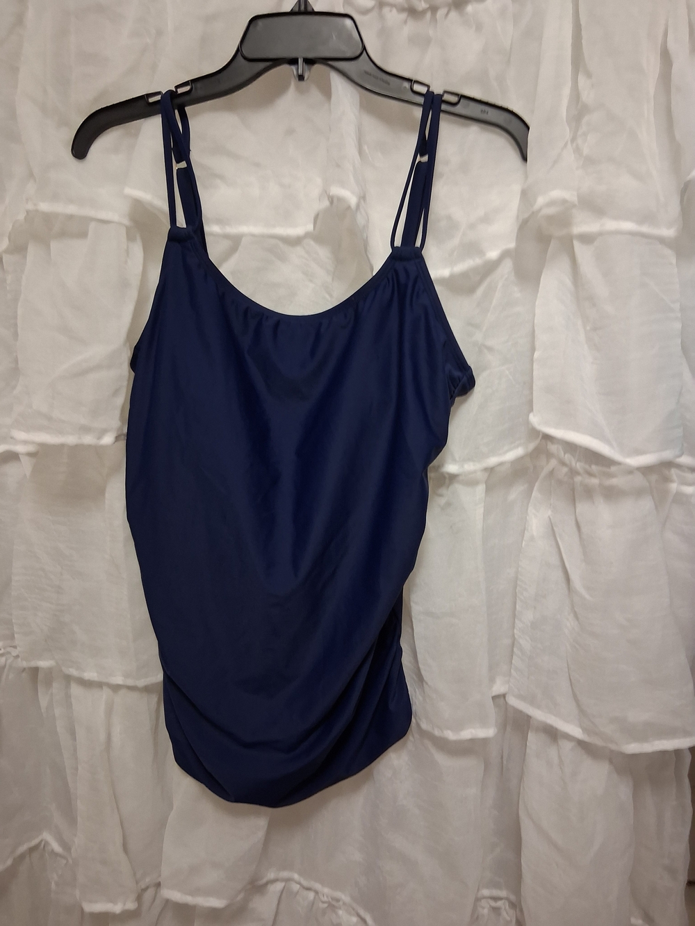 Shade & Shore Navy Double-Strap Swim Camisole
